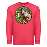 Cardinal Horse Christmas Premium Sweatshirt - LillyAllenDesigns