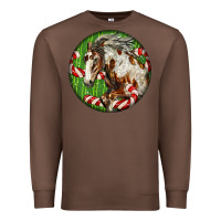 Chestnut Horse Christmas Premium Sweatshirt - LillyAllenDesigns