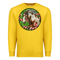 Lemon Horse Christmas Premium Sweatshirt - LillyAllenDesigns