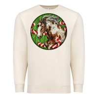 Sandshell Horse Christmas Premium Sweatshirt - LillyAllenDesigns