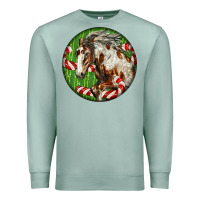 Seafoam Horse Christmas Premium Sweatshirt - LillyAllenDesigns