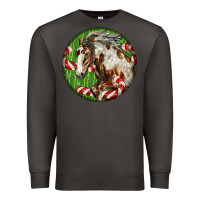 Smoke Horse Christmas Premium Sweatshirt - LillyAllenDesigns