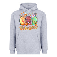 Heather Grey Happy Easter Eggs Nurse Heavyweight Hoodie - LillyAllenDesigns