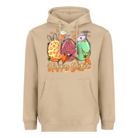 Mushroom Happy Easter Eggs Nurse Heavyweight Hoodie - LillyAllenDesigns
