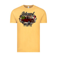 Vintage Mustard Blessed Mimi Christmas Truck Vintage Tee - Bettercallsaul