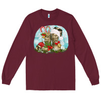 Burgundy army boots christmas Long Sleeve Tee - texasbilliewilder