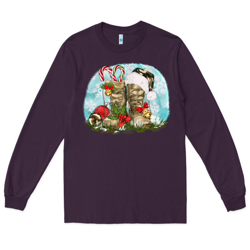 Army Boots Christmas Long Sleeve Tee by texasbilliewilder | Teevron
