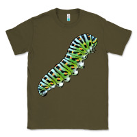 Army Green Papilio Machaon Caterpillar Classic Tee - LillyAllenDesigns