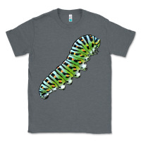 Charcoal Heather Papilio Machaon Caterpillar Classic Tee - LillyAllenDesigns