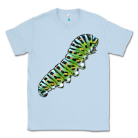 Dusty Blue Papilio Machaon Caterpillar Classic Tee - LillyAllenDesigns