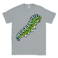 Heather Grey Papilio Machaon Caterpillar Classic Tee - LillyAllenDesigns
