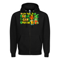 Black Let the shenanigans begin St. Patrick's Day Zipper Hoodie - FaDigitalArtStudio