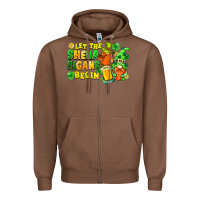 Chestnut Let the shenanigans begin St. Patrick's Day Zipper Hoodie - FaDigitalArtStudio