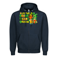 Navy Let the shenanigans begin St. Patrick's Day Zipper Hoodie - FaDigitalArtStudio