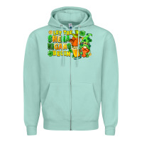 Seafoam Let the shenanigans begin St. Patrick's Day Zipper Hoodie - FaDigitalArtStudio