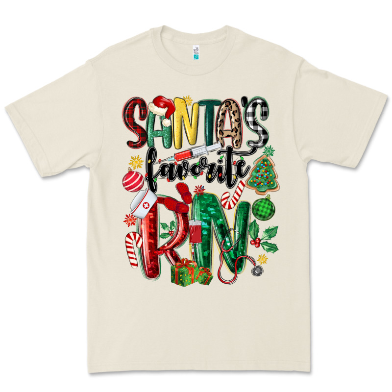 Santas Favorite Registered Nurse Premium Tee by MaliasSmallBusiness | Teevron