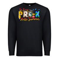 Black So Long Pre K Hello Summer Premium Sweatshirt - CowhideDigitalArt