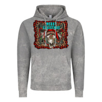Cloud Rock merry christmas bull skull Vintage Hoodie - RanaPortraitStore