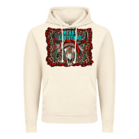 Vintage Artic merry christmas bull skull Vintage Hoodie - RanaPortraitStore