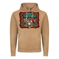 Vintage Camel merry christmas bull skull Vintage Hoodie - RanaPortraitStore