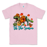 Bubblegum Pink T- Rex Tis The Season Classic Tee - RanaPortraitStore