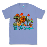 Colony Blue T- Rex Tis The Season Classic Tee - RanaPortraitStore