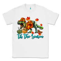 White T- Rex Tis The Season Classic Tee - RanaPortraitStore