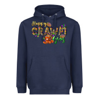 Navy Happy crawdi Gras Heavyweight Hoodie - LillyAllenDesigns