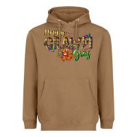 Toasted Coconut Happy crawdi Gras Heavyweight Hoodie - LillyAllenDesigns