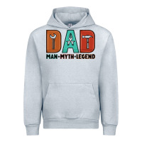 Heather Grey dad man myth legend Urban Hoodie - Artiststas