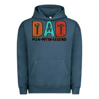 Pigment Midnight Navy dad man myth legend Urban Hoodie - Artiststas