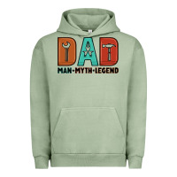 Pigment Oil Green dad man myth legend Urban Hoodie - Artiststas