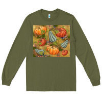 Army Green Fall Long Sleeve Tee - NancyCooperArtShop