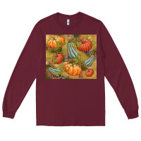 Burgundy Fall Long Sleeve Tee - NancyCooperArtShop