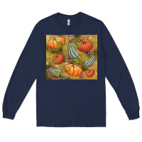 Navy Fall Long Sleeve Tee - NancyCooperArtShop
