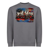 Storm God bless America  4th of July Heavyweight Sweatshirt - CowGirlArtShop