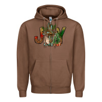 Chestnut joy christmas with cross bbs Zipper Hoodie - BundleAndBundleShop