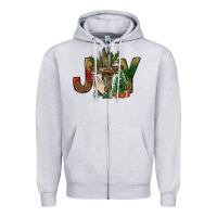 Heather Grey joy christmas with cross bbs Zipper Hoodie - BundleAndBundleShop