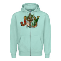 Seafoam joy christmas with cross bbs Zipper Hoodie - BundleAndBundleShop