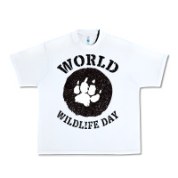 White World Wildlife Day Urban Heavy Tee - Bettercallsaul