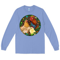 Colony Blue Christmas Chick Family Long Sleeve Tee - RanaPortraitStore