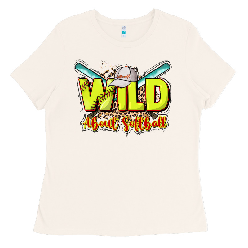 Wild About Softball Ladies Tee by NancyCooperArtShop | Teevron