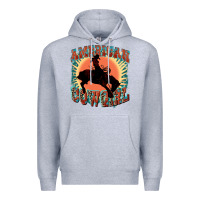 Heather Grey American cowgirl 4th of july Premium Hoodie - FaDigitalArtStudio
