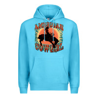 Ocean Blue American cowgirl 4th of july Premium Hoodie - FaDigitalArtStudio