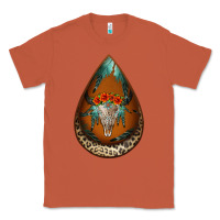 Copper leopard bullskull teardrop earrings Classic Tee - Jasminsmagicworld