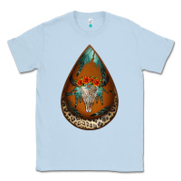 Dusty Blue leopard bullskull teardrop earrings Classic Tee - Jasminsmagicworld