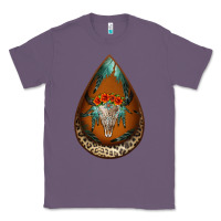 Lavender leopard bullskull teardrop earrings Classic Tee - Jasminsmagicworld