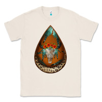 Natural leopard bullskull teardrop earrings Classic Tee - Jasminsmagicworld