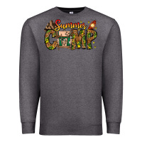 Charcoal Heather Summer Camp Premium Sweatshirt - CowhideDigitalArt