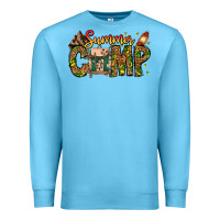 Ocean Blue Summer Camp Premium Sweatshirt - CowhideDigitalArt